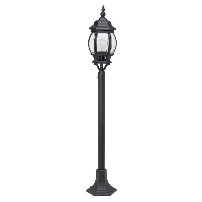 BRILLIANT - ISTRIA Bolardo exterior - color negro - aluminio/vidrio E27 1x60W BRILLIANT - ISTRIA Bolardo exterior - color negro - aluminio/vidrio E27 1x60W