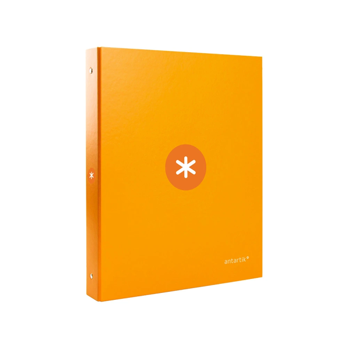 Antartik Carpeta A4 Forrada 4 Anillas 25 mm Redondas Color Mostaza 2