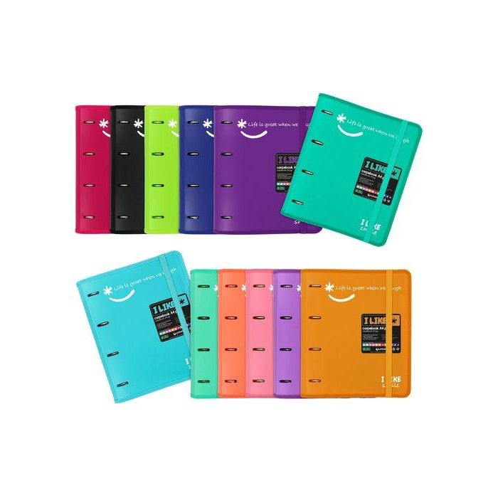 Carpebloc Grafoplas Like2 Pp Semirrigido Opaco A4 4 An.Mixtas 35Mm Con Rec.100 Hj. Lavanda (Set de 2)