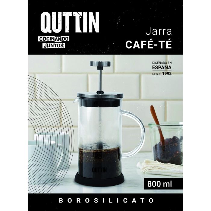 Jarra para Café o Té Boro-Ss 800 ml Quttin - Inde (8 Unidades) 5 Jarra para Café o Té Boro-Ss 800 ml Quttin - Inde (8 Unidades) 5