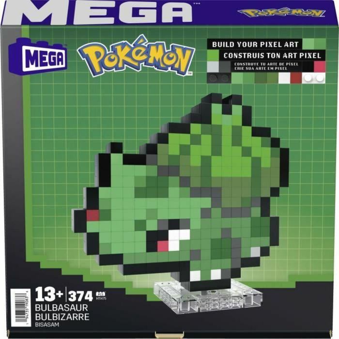 Mega Pokémon Bulbasaur Caja de Construcción Retro 374 Piezas HTH75 1