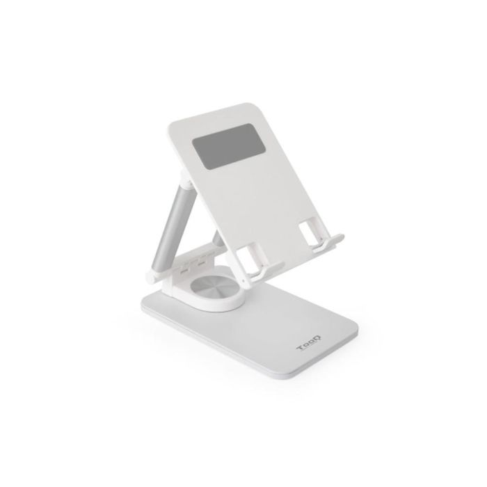 Tooq Soporte Plegable y Ajustable para Tablet hasta 12.9 Pulgadas, Color Blanco