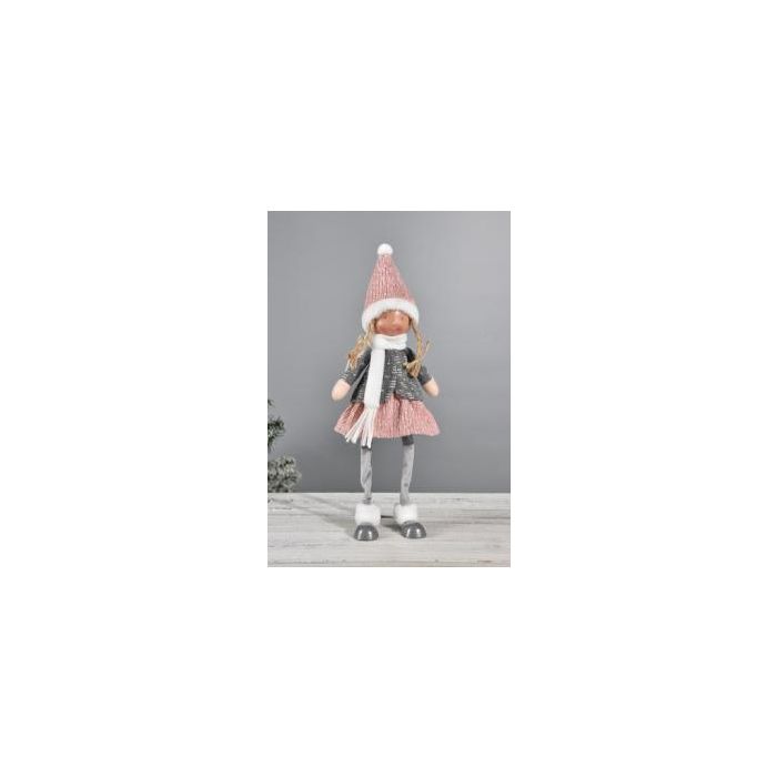 DKD Home Decor Figura Navidad Fantasía para Niñas de Poliéster 9x43x15 cm Surtida (2 Unidades)