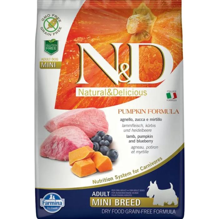 Farmina N&D Pumpkin Dog Mini Cordero 7 kg