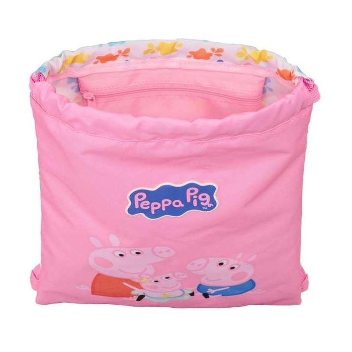 Saco plano junior peppa pig "baby pig" 26x34x1cm 2