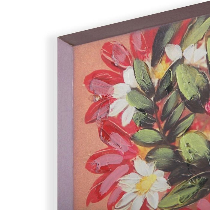 Cuadro Versa Rosa Flores Lienzo Pino 2,8 x 90 x 120 cm 3 Cuadro Versa Rosa Flores Lienzo Pino 2,8 x 90 x 120 cm 3