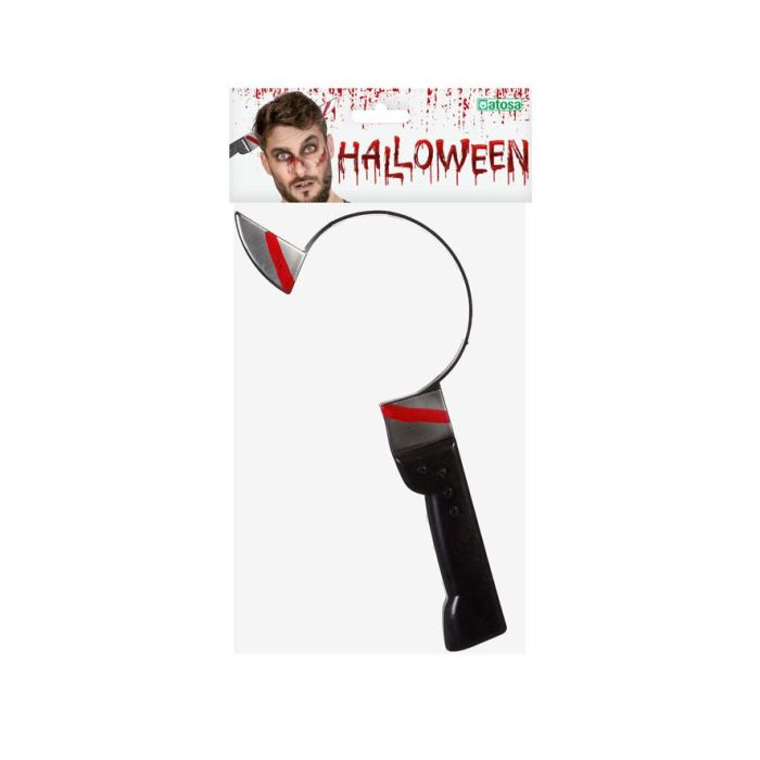 Diadema Cuchillo Atravesado con Sangre Falsa Halloween 33x15 cm Accesorio Disfraz 1