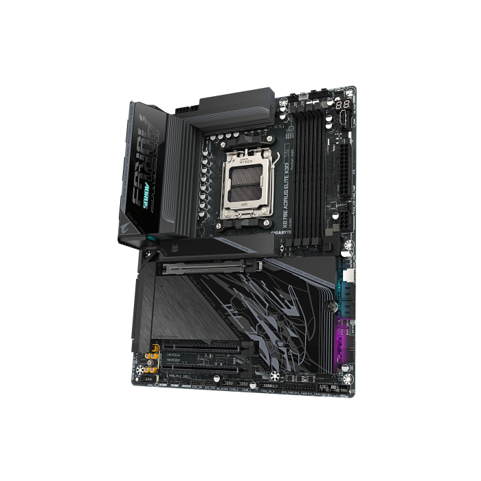 Placa Gigabyte X870 Aorus Elite X,Amd,Am5,X870,4Ddr5,256Gb,1Hdmi+2Usb4,2Sata6+2M.2,5Gblan+Wifi7+Bt5.4,10Usb3.2,Atx 3