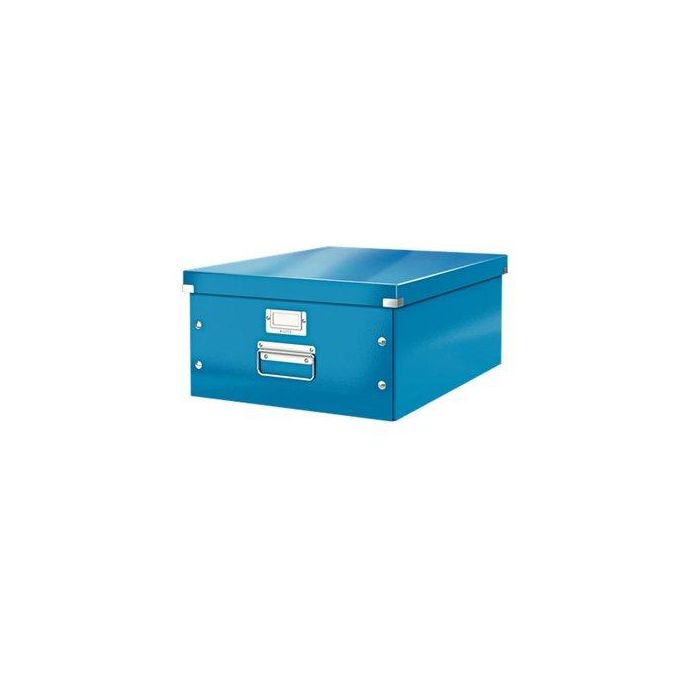 Leitz Click & Store Caja de Almacenamiento Grande para Archivo A3, Azul, 369x200x484 mm, Cartón Reciclado, 29 Litros