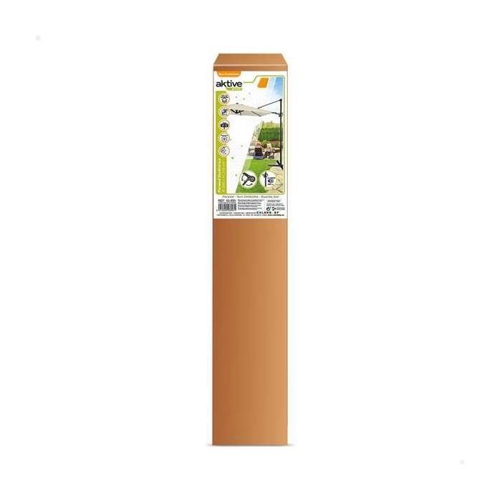 Parasol Aktive Roma 300 x 245 x 300 cm Crema Ø 4,8 cm Aluminio 4 Parasol Aktive Roma 300 x 245 x 300 cm Crema Ø 4,8 cm Aluminio 4