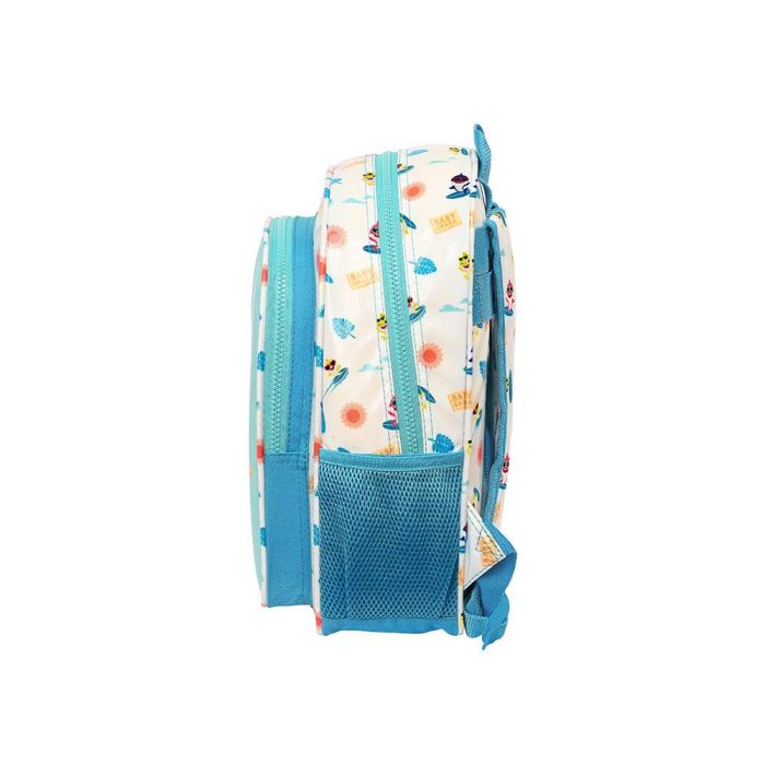 Mochila Escolar Baby Shark Surfing Azul Blanco 27 x 33 x 10 cm 2