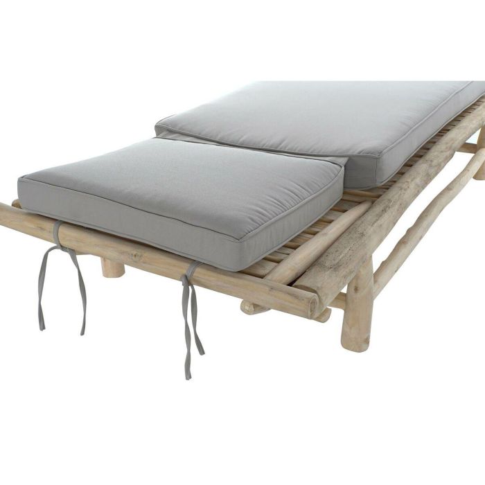 Tumbona Balines DKD Home Decor Natural Gris 209 x 36 x 86 cm 4 Tumbona Balines DKD Home Decor Natural Gris 209 x 36 x 86 cm 4