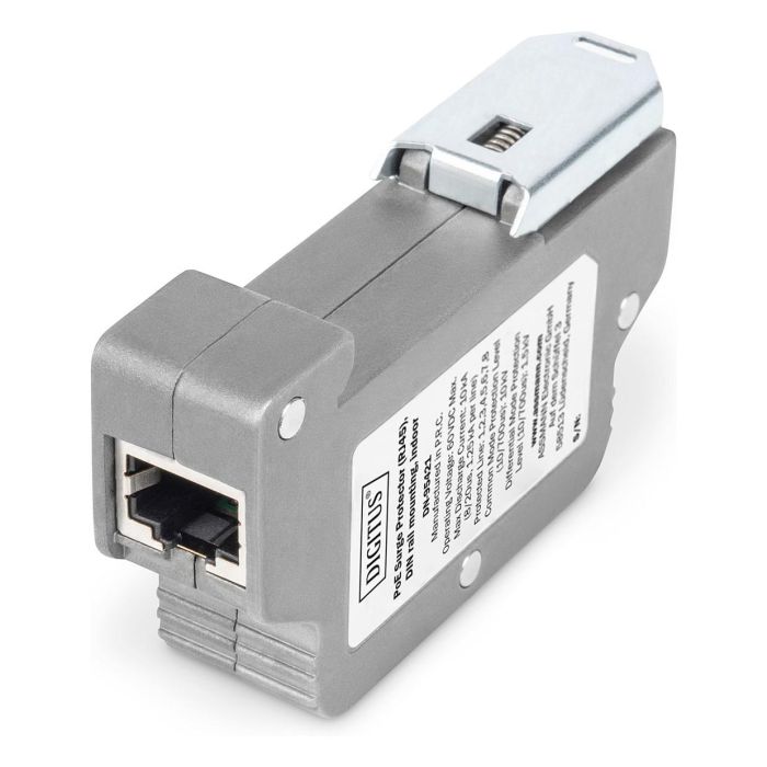 Digitus DN-95421 Protector de Sobretensión PoE RJ45 Montaje en Riel DIN Gris IP40 Zinc 115g Digitus DN-95421 Protector de Sobretensión PoE RJ45 Montaje en Riel DIN Gris IP40 Zinc 115g