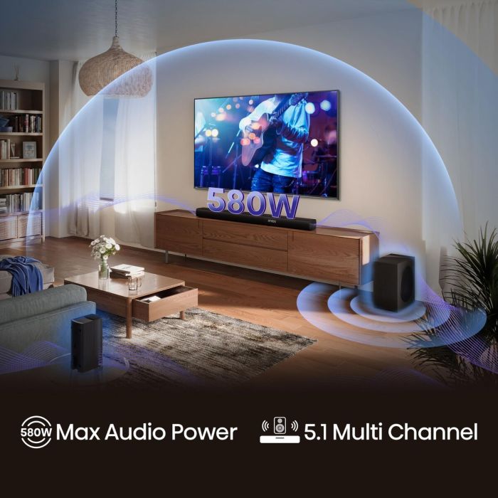 Barra de Sonido Hisense AX5100Q 580 W Negro 14 Barra de Sonido Hisense AX5100Q 580 W Negro 14