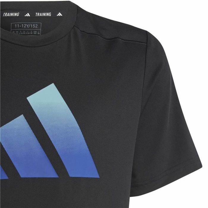 Camiseta de Manga Corta Infantil Adidas Icons Negro 3 Camiseta de Manga Corta Infantil Adidas Icons Negro 3