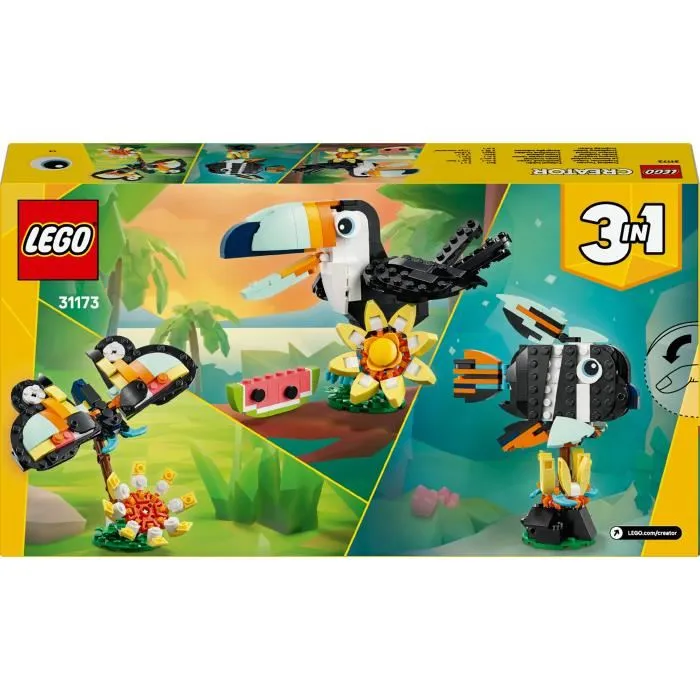 Lego Tucán Tropical 3 en 1 - LEGO Creator 31173 - Juego para niños de 7 años 5