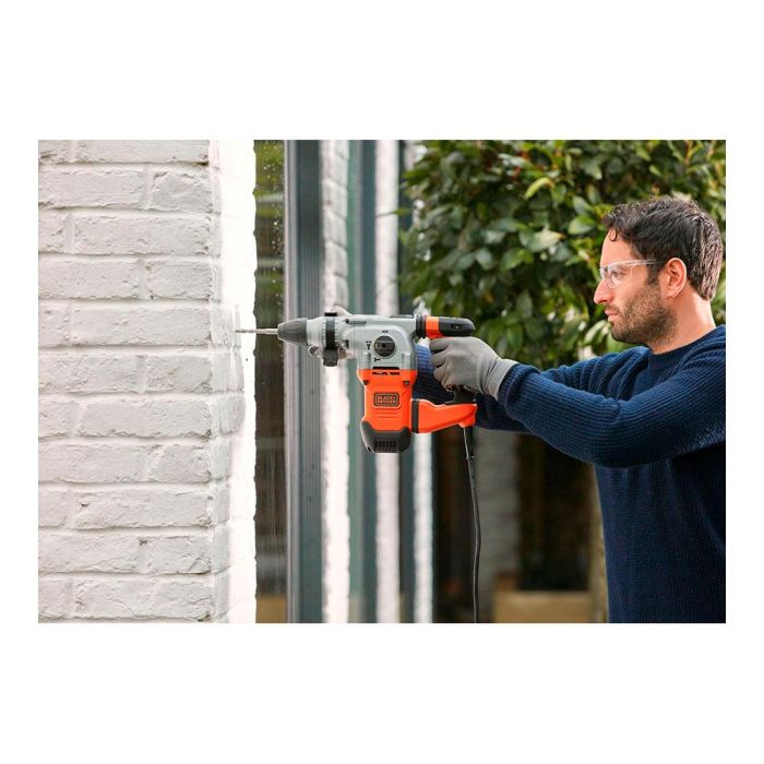 Black+Decker Martillo percutor SDS-Plus 1250W BEHS03K-QS, 3 modos, anti-vibración, maletín 5 Black+Decker Martillo percutor SDS-Plus 1250W BEHS03K-QS, 3 modos, anti-vibración, maletín 5