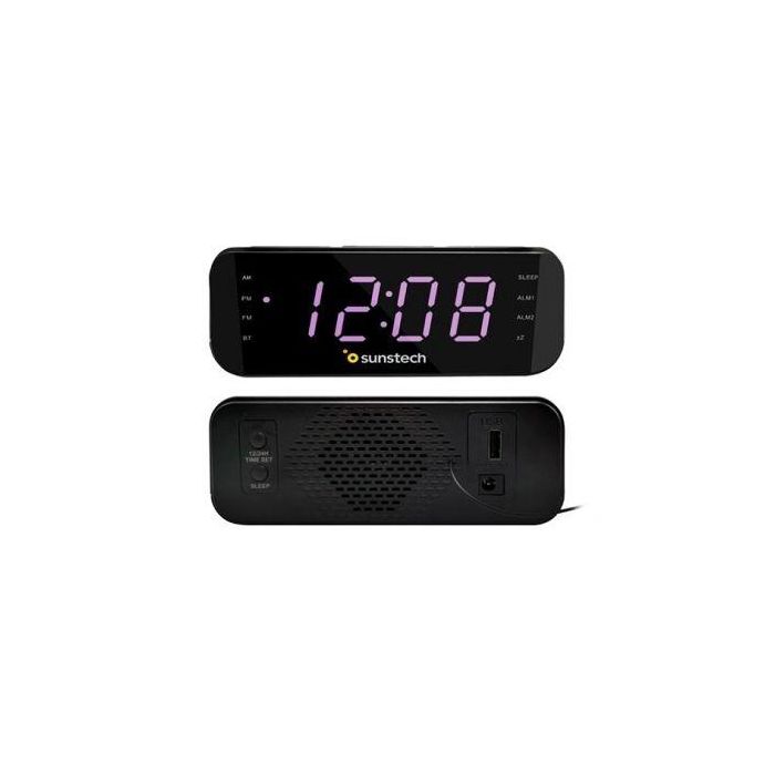 Despertador Sunstech FRD50BTWC/ Radio FM/ Base de carga Inalámbrica 3