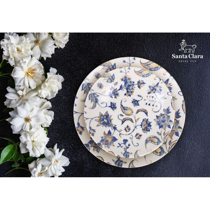Vajilla Santa Clara Aloia 12 Piezas Porcelana 1 Vajilla Santa Clara Aloia 12 Piezas Porcelana 1