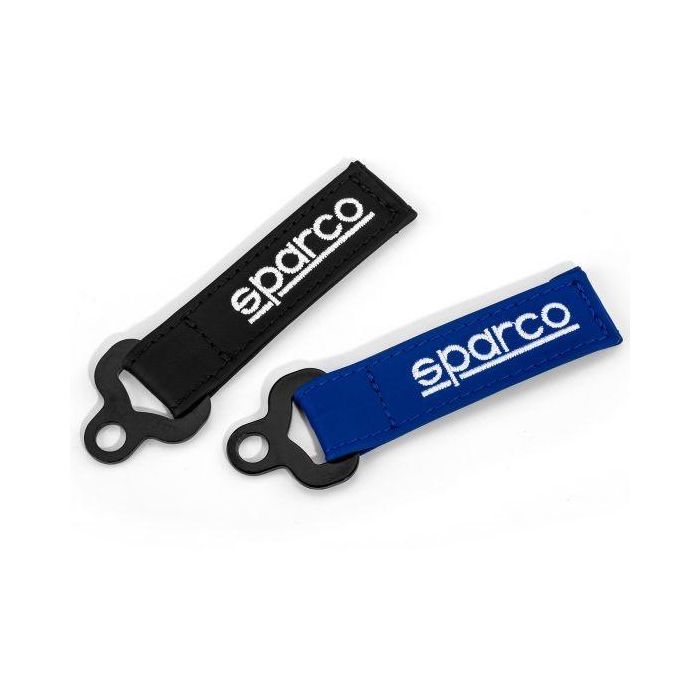 Sparco S099070NR Llavero de Cuero Genuino Negro con Anillo Estilo Arnés de Carreras para Entusiastas del Automovilismo 1 Sparco S099070NR Llavero de Cuero Genuino Negro con Anillo Estilo Arnés de Carreras para Entusiastas del Automovilismo 1