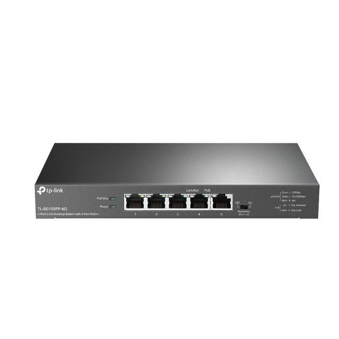 TP-Link TL-SG105PP-M2 Switch No Administrado Gigabit Ethernet (10/100/1000) PoE Negro