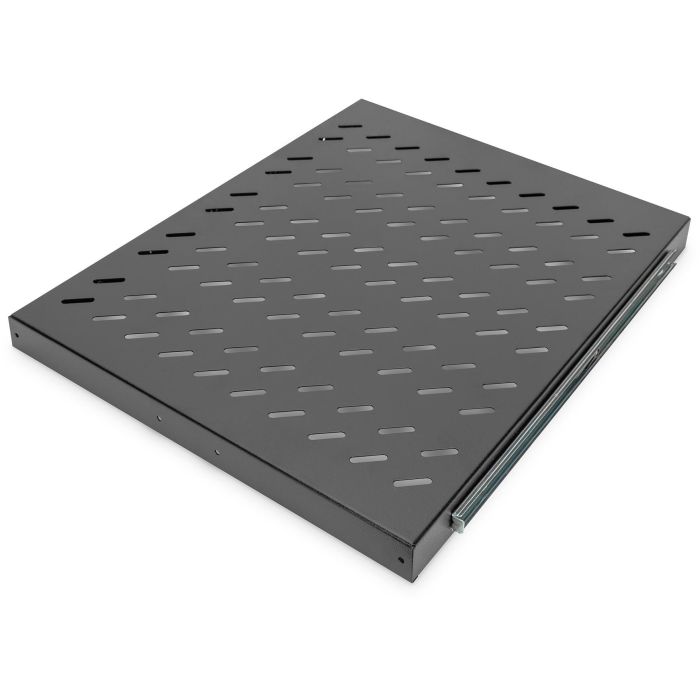 Digitus 1HE 30x483x570mm Baldas extraíbles para armario rack 19", capacidad 25 kg, color negro 1