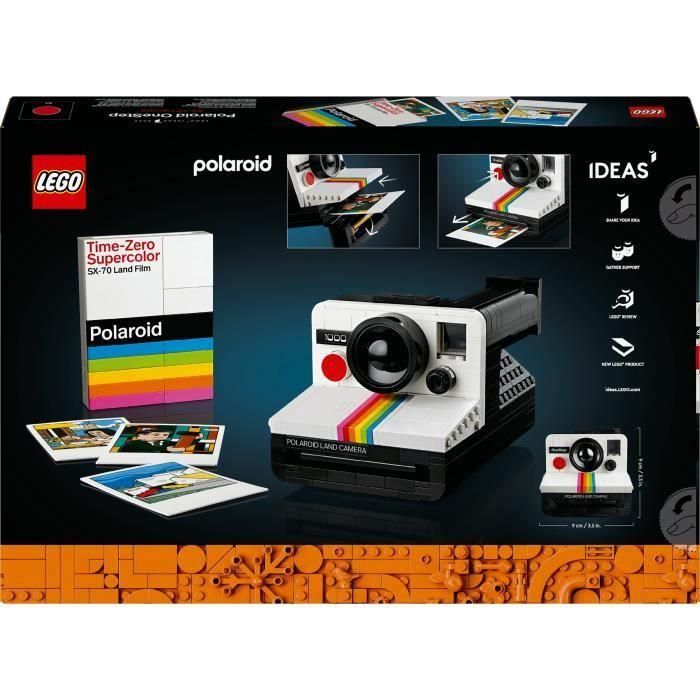 LEGO 21345 Ideas Cámara Polaroid OneStep SX-70, Modelo de Construcción para Adultos con Pegatinas 5