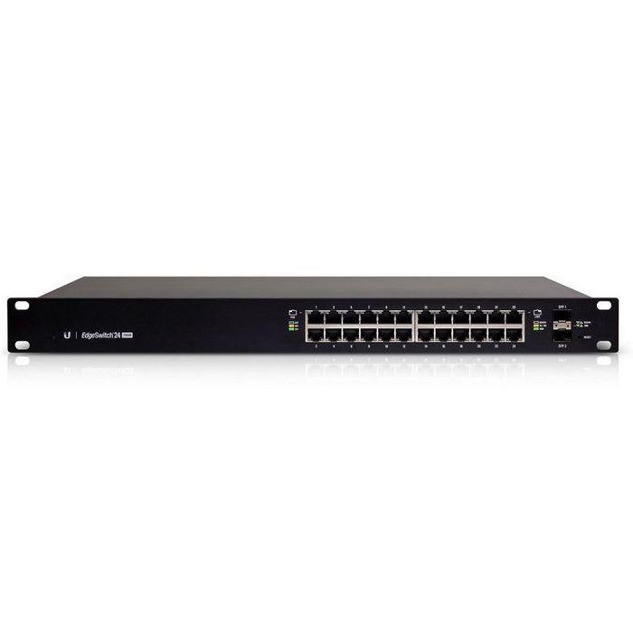 Ubiquiti Networks ES-24-250W Switch Gestionado L2/L3, 24 Puertos Gigabit Ethernet, PoE, Montaje en Rack 1U, Negro