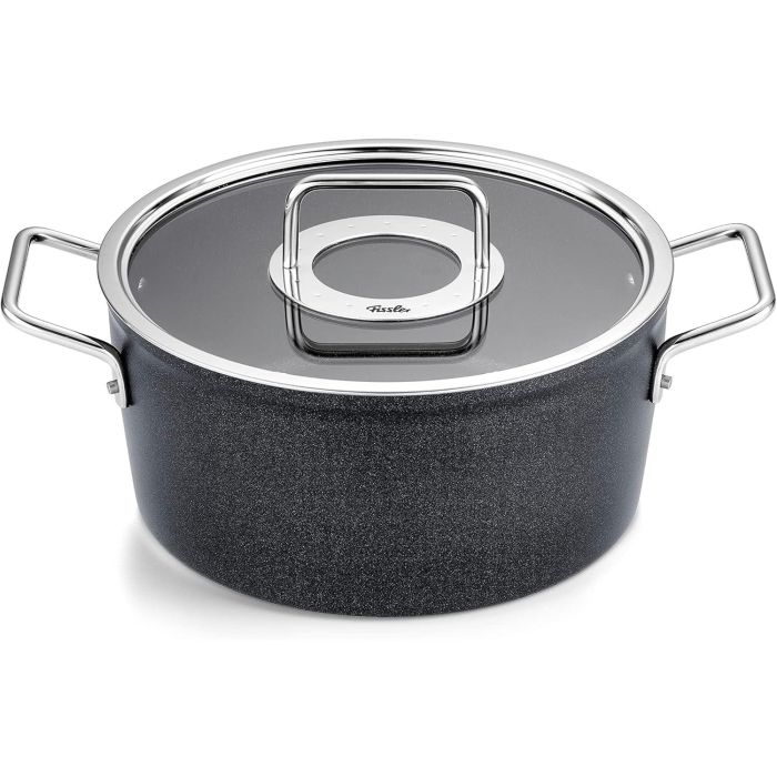 Fissler Adamant Olla De 24 Cm Con Tapa De Cristal FISSLER 15611524000/0 Fissler Adamant Olla De 24 Cm Con Tapa De Cristal FISSLER 15611524000/0