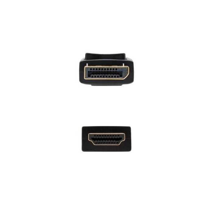 Nanocable 10.15.4310 Cable Conversor DisplayPort Macho a HDMI Macho 10m Negro, 4K UHD, DP 1.2a, HDMI 1.4b, Conectores Bañados en Oro 2 Nanocable 10.15.4310 Cable Conversor DisplayPort Macho a HDMI Macho 10m Negro, 4K UHD, DP 1.2a, HDMI 1.4b, Conectores Bañados en Oro 2