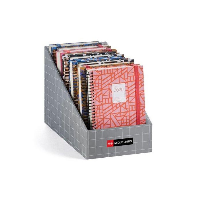 Agenda Anual (2026) Catalan Miquelrius Activa Espiral Assortiment Expositor De 14