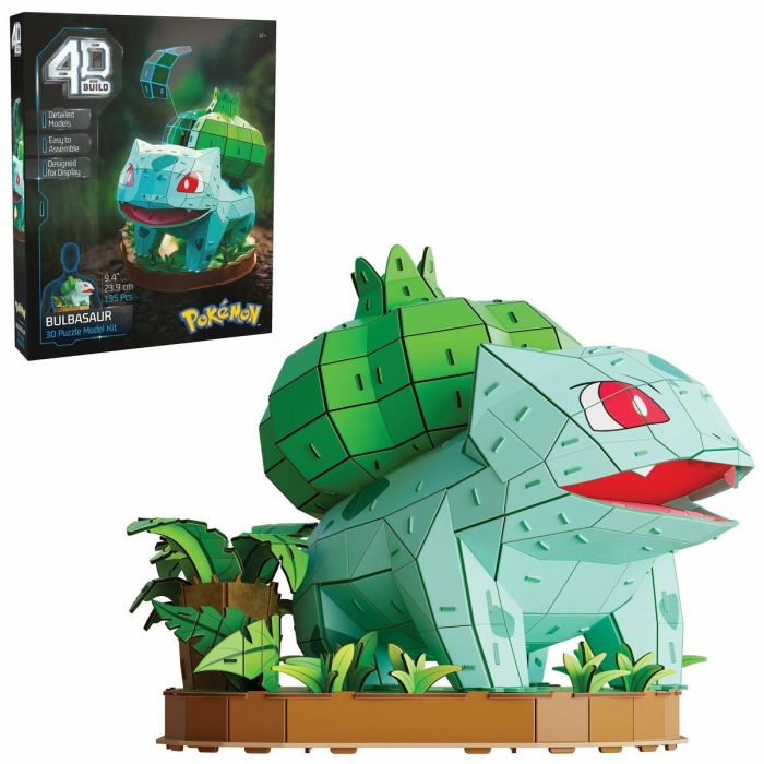 Spinmaster Puzzle 4D - 3D Pokémon Bulbasaur 195 Piezas 24cm A Partir de 12 Años 7