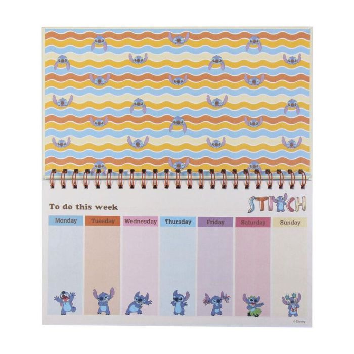 Planificador Semanal Disney Stitch Papel (35 x 16,7 x 1 cm) 1