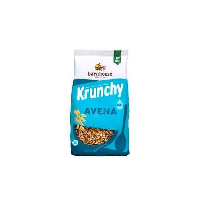 BARNHOUSE Muesli Krunchy Avena Integral Bio 375g - Crujiente, Sin Trigo, con Aceite de Girasol, Vegano
