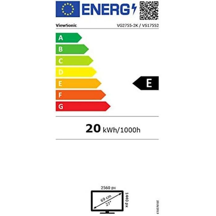 Viewsonic VG Series VG2755-2K LED display 68,6 cm (27") 2560 x 1440 Pixeles Quad HD Negro 1 Viewsonic VG Series VG2755-2K LED display 68,6 cm (27") 2560 x 1440 Pixeles Quad HD Negro 1