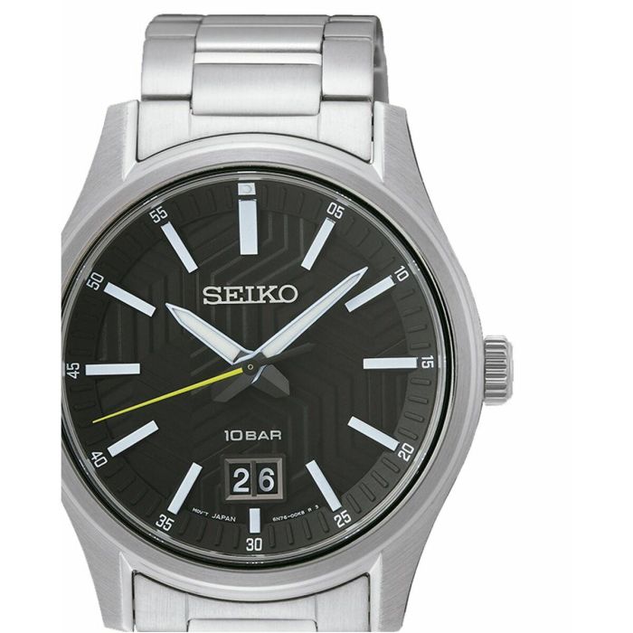 Reloj Hombre Seiko SUR535P1 Negro Plateado 1