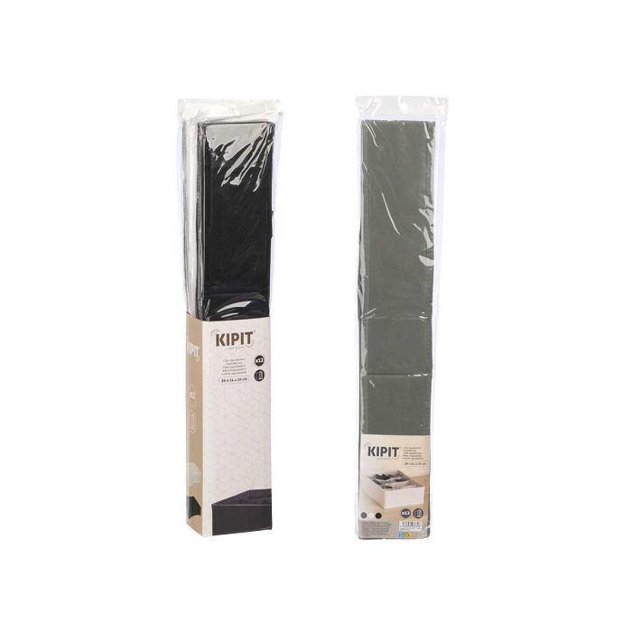 Caja Plegable Organizadora Kipit 36x24x10 cm - Blanco, Gris, Negro (24 Unidades) 1 Caja Plegable Organizadora Kipit 36x24x10 cm - Blanco, Gris, Negro (24 Unidades) 1