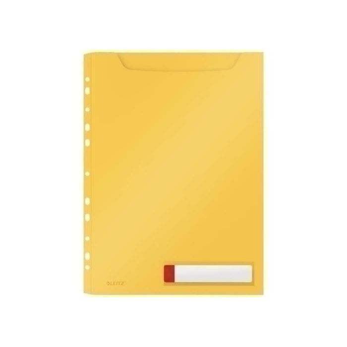 Funda Multitaladro Leitz Cosy Gran Capacidad Pp Opaco A4 11 Tal.Amarillo Pack De 3 12 unidades