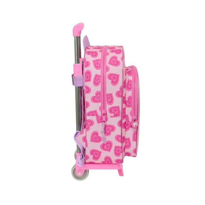 Mochila Escolar con Ruedas Barbie Love Rosa 26 x 34 x 11 cm 1