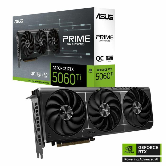 ASUS Prime -RTX5060TI-O16G NVIDIA GeForce RTX 5060 Ti 16 GB GDDR7 14 ASUS Prime -RTX5060TI-O16G NVIDIA GeForce RTX 5060 Ti 16 GB GDDR7 14