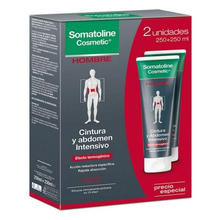 Somatoline Cosmetic Reductor Intensivo Cintura & Abdomen Hombre Lote 2 x 250 ml Crema