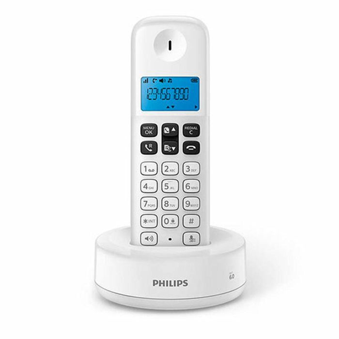 Teléfono Inalámbrico Philips D1611B/34 Azul Blanco Teléfono Inalámbrico Philips D1611B/34 Azul Blanco