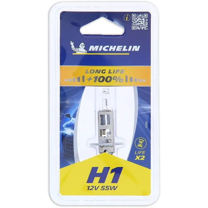 Michelin Life + 50% 1 Bombilla H1 12V 55W P14,5s 2 Michelin Life + 50% 1 Bombilla H1 12V 55W P14,5s 2