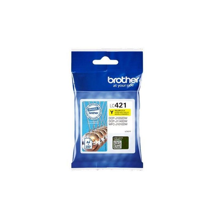 Brother Cartucho de Tinta Amarilla para Dcp-J1050Dw, Mfc-J1010Dw - Rendimiento 200 Páginas