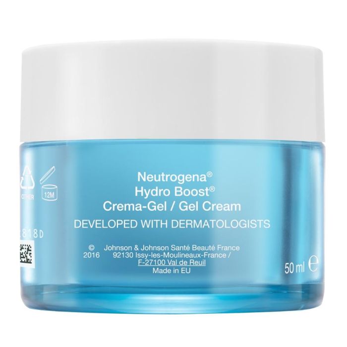 Neutrogena Hydro Boost Crema Gel: Hidratante Facial Intensa de Larga Duración para Piel Calma, No Comedogénica 50 mL