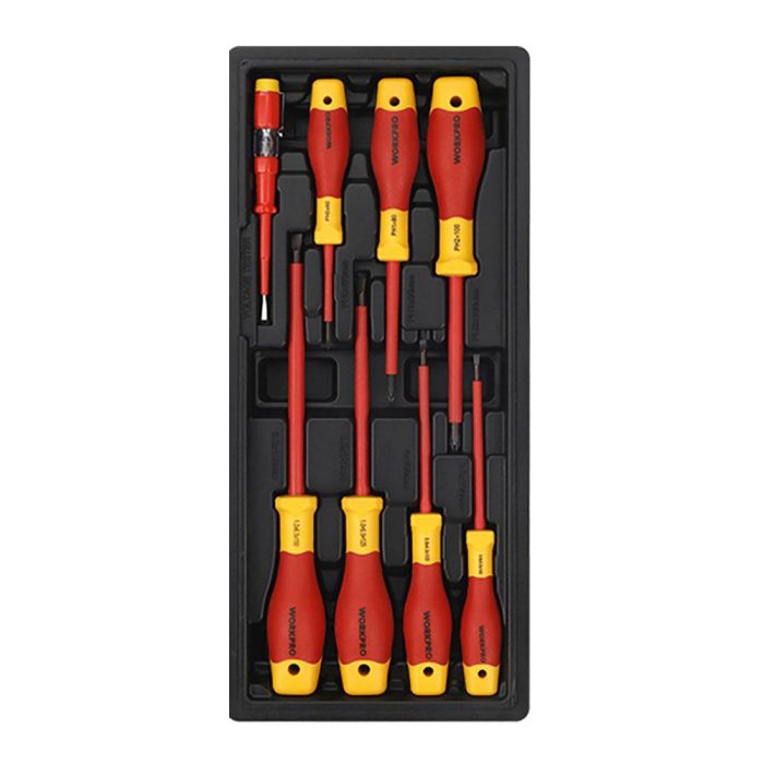 Destornilladores aislados vde, juego 8 piezas 1