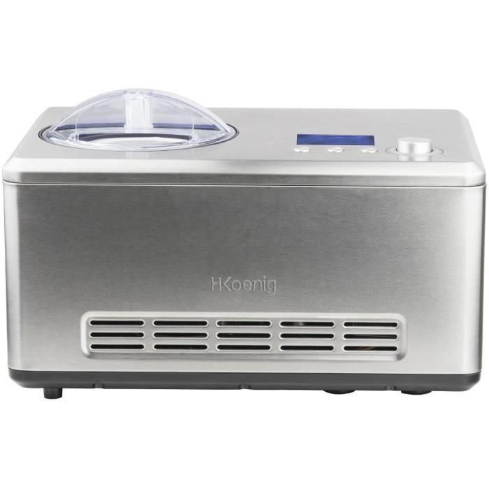 Hkoenig HF320 Heladera Máquina de Helados y Sorbetes Caseros 2 Litros con Compresor Integrado 180W Preparación en 40 Minutos