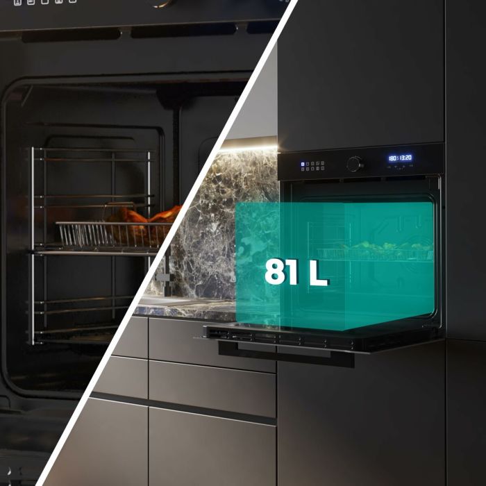 Horno Multifunción Cecotec Bolero Hexa AF316000 Glass Black 3400 W 1