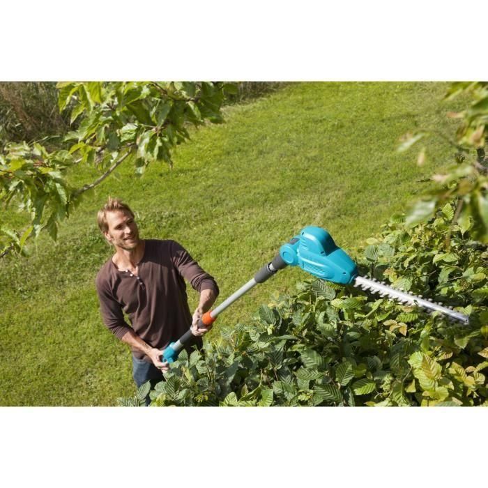 Gardena THS 500 Cortadora de Setos Eléctrica 500W, 48cm de Cuchilla, Telescópica hasta 3.5m, Cabezal Inclinable 90° para ramas de 18mm 2 Gardena THS 500 Cortadora de Setos Eléctrica 500W, 48cm de Cuchilla, Telescópica hasta 3.5m, Cabezal Inclinable 90° para ramas de 18mm 2