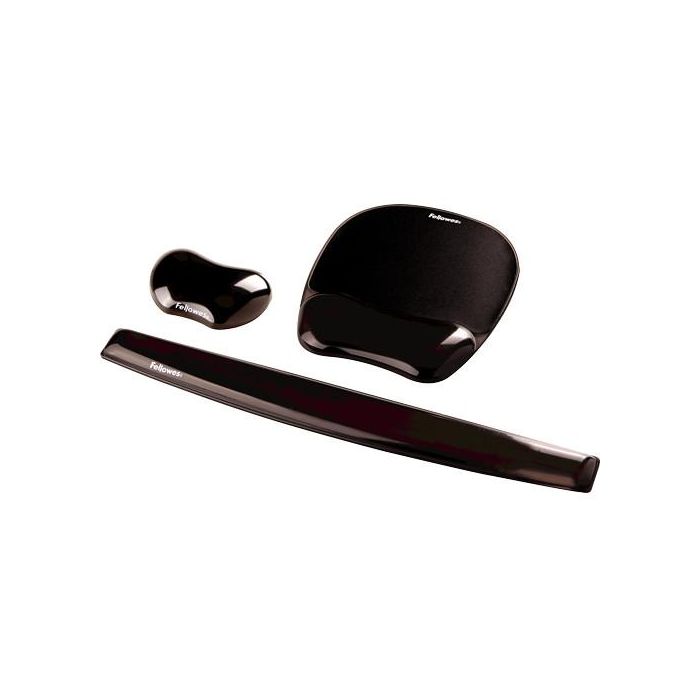 Fellowes Alfombrilla Con Reposamuñecas Gel Negro 4